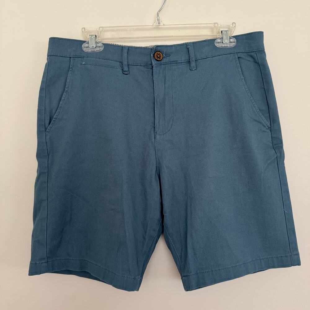 Jachs New York Men's Stretch Twill Chino Shorts in Blue